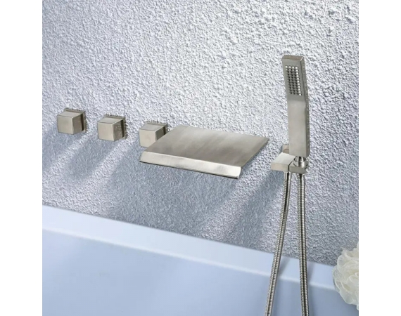 Sen bồn tắm âm tường màu ghi cài nhiệt độ HD22183G