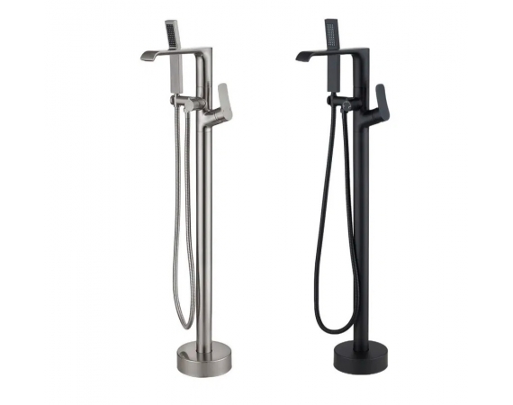 Sen tắm đặt sàn cho bồn tắm độc lập màu đen HD0635B