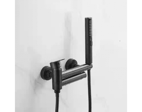 Vòi sen tắm bồn nóng lạnh mạ đen HD5078B