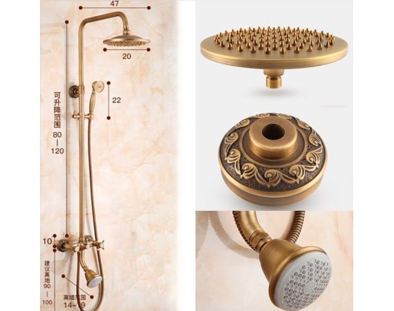 Sen cây tắm màu vàng cổ điển HD03-2