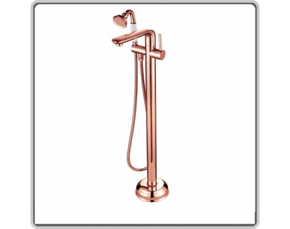 Sen tắm đặt sàn màu vàng hồng cho bồn tắm độc lập HD6654V