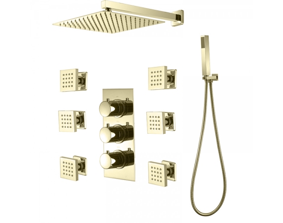 Sen cây âm tường bát gắn tường mạ vàng HD36689G