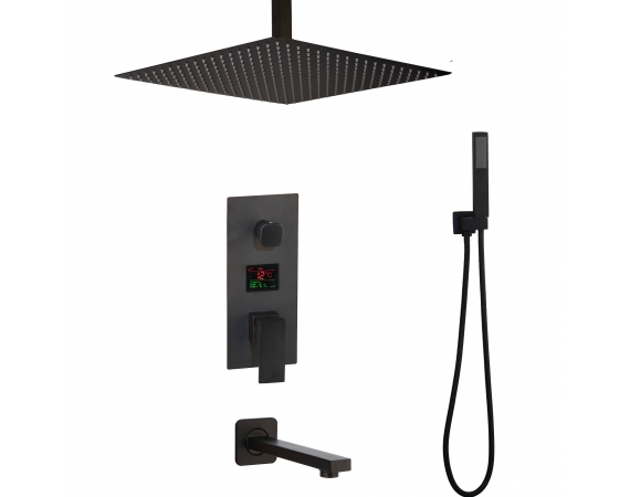 Sen cây âm tường bát gắn tường màu đen HD226B