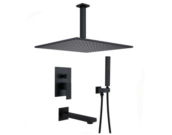 Sen tắm âm tường màu đen HD3009 bát âm trần