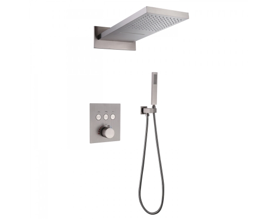 Sen tắm âm tường màu ghi HD6889GH bát âm tường,cài nhiệt độ