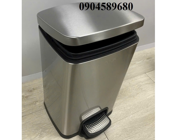 Thùng rác inox đạp chân GNF 12L vuông