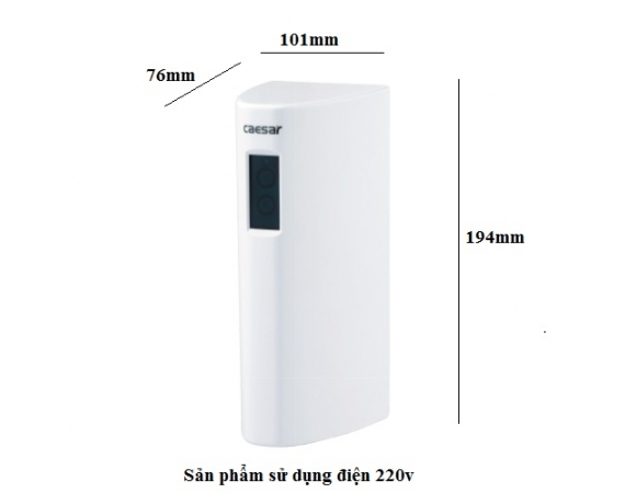 Van xả cảm ứng tiểu nam Caesar A656 (220V)