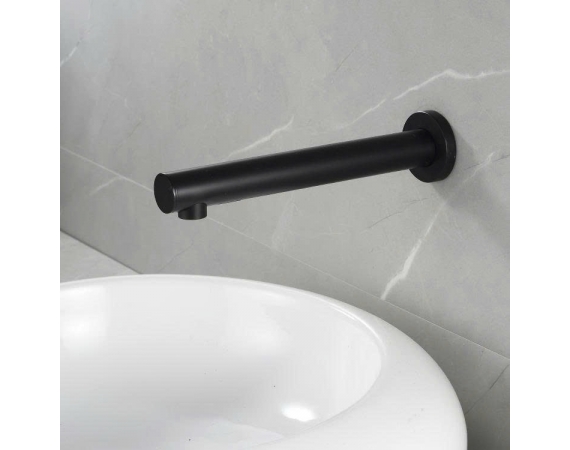 Vòi lavabo cảm ứng màu đen gắn tường HD1139 - nóng lạnh 