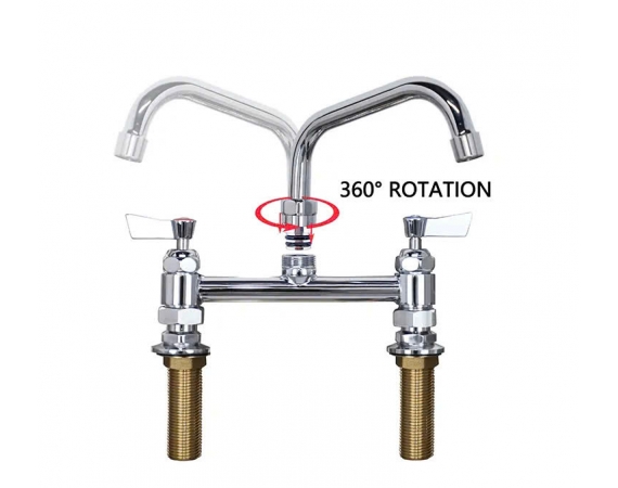 Vòi rửa bát công nghiệp nóng lạnh gắn chậu CN08NL