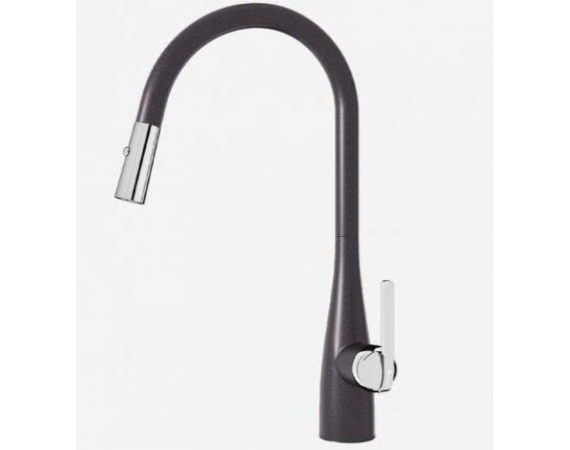 Vòi rửa bát dây rút KONOX Curva Black