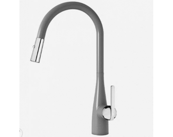 Vòi rửa bát dây rút KONOX Curva Grey