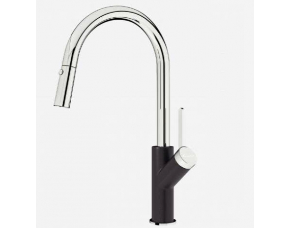 Vòi rửa bát dây rút KONOX Ponte Black