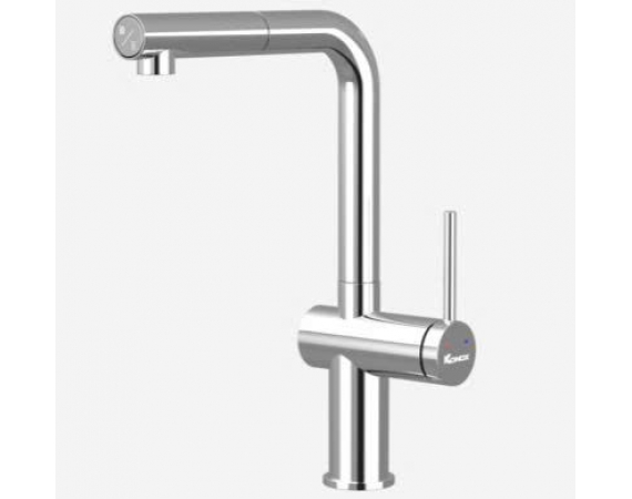 Vòi rửa bát dây rút Konox Stream Smart Chrome