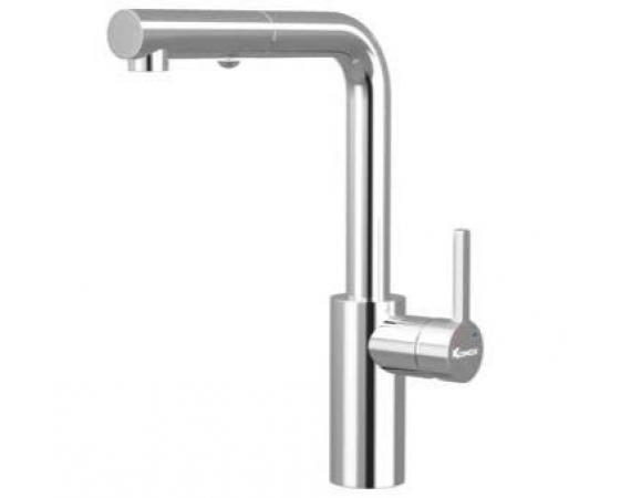 Vòi rửa bát dây rút Konox Vira Chrome