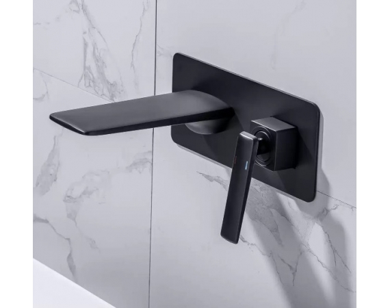 Vòi Lavabo âm tường màu đen HD36006B 