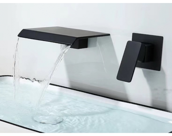 Vòi Lavabo âm tường màu đen HD339B 