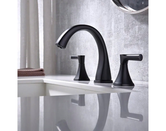 Vòi chậu lavabo màu đen - Vòi xả bồn tắm màu đen HD3263B