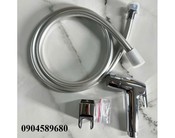 Vòi xịt vệ sinh bồn cầu dây nhựa VX08