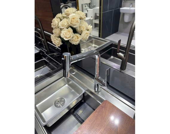 Vòi chậu giặt dây rút VB-812