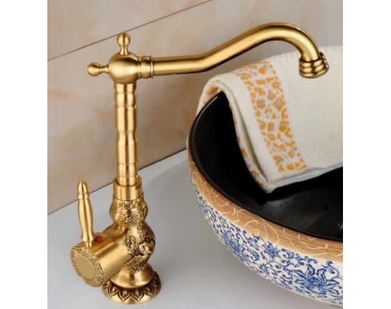 Vòi chậu lavabo mạ đồng HD2263