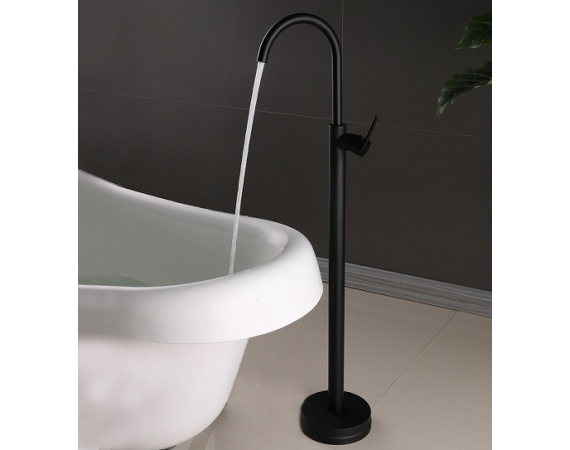 Vòi đặt sàn màu đen dùng cho chậu nghệ thuật chân đứng HDV01B