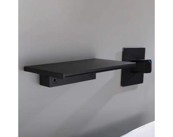 Vòi chậu lavabo âm tường mạ màu đen HD3236B