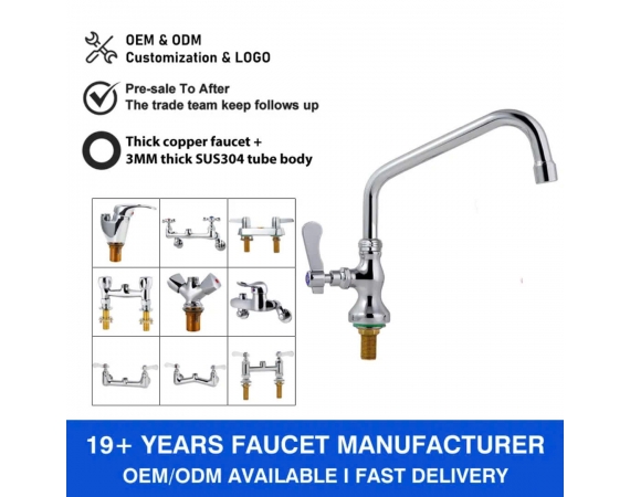 Vòi bếp công nghiệp 1 đường nước lạnh CN02