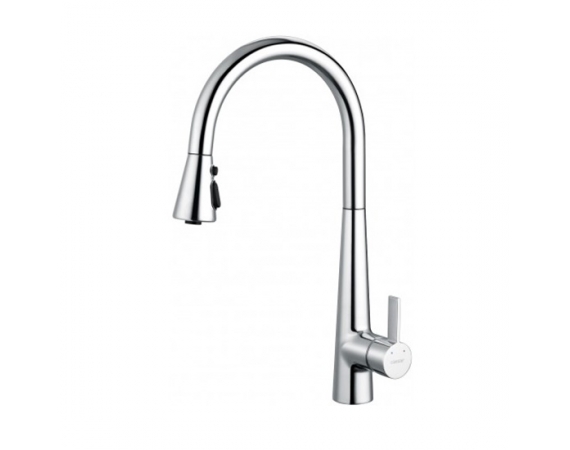 Vòi rửa bát nóng lạnh Caesar K905C (dây rút)