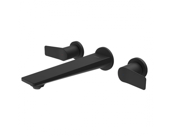 Vòi rửa lavabo màu đen Jomoo P22069-670/DA-Z nóng lạnh âm tường