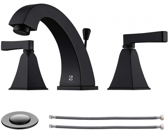 Vòi chậu lavabo màu đen -Vòi xả bồn tắm màu đen HD3LB