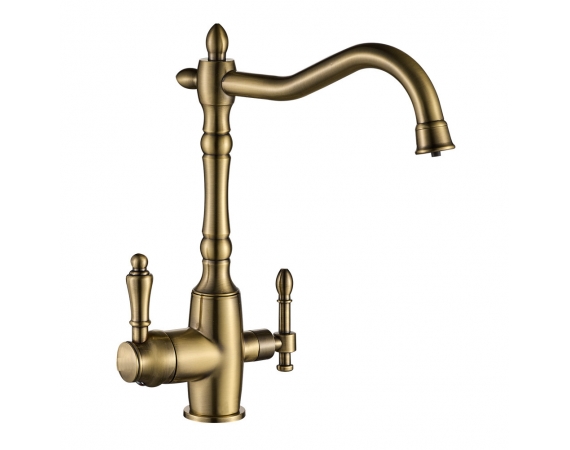 Vòi chậu lavabo mạ màu đồngHD3006