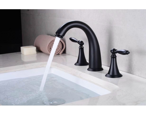Vòi chậu lavabo màu đen HD300B