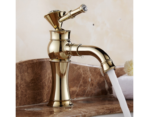 Vòi chậu lavabo mạ màu vàngHD3004G - 1 