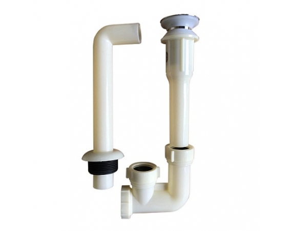 Xi phông chậu rửa mặt nhựa đầu Inox 